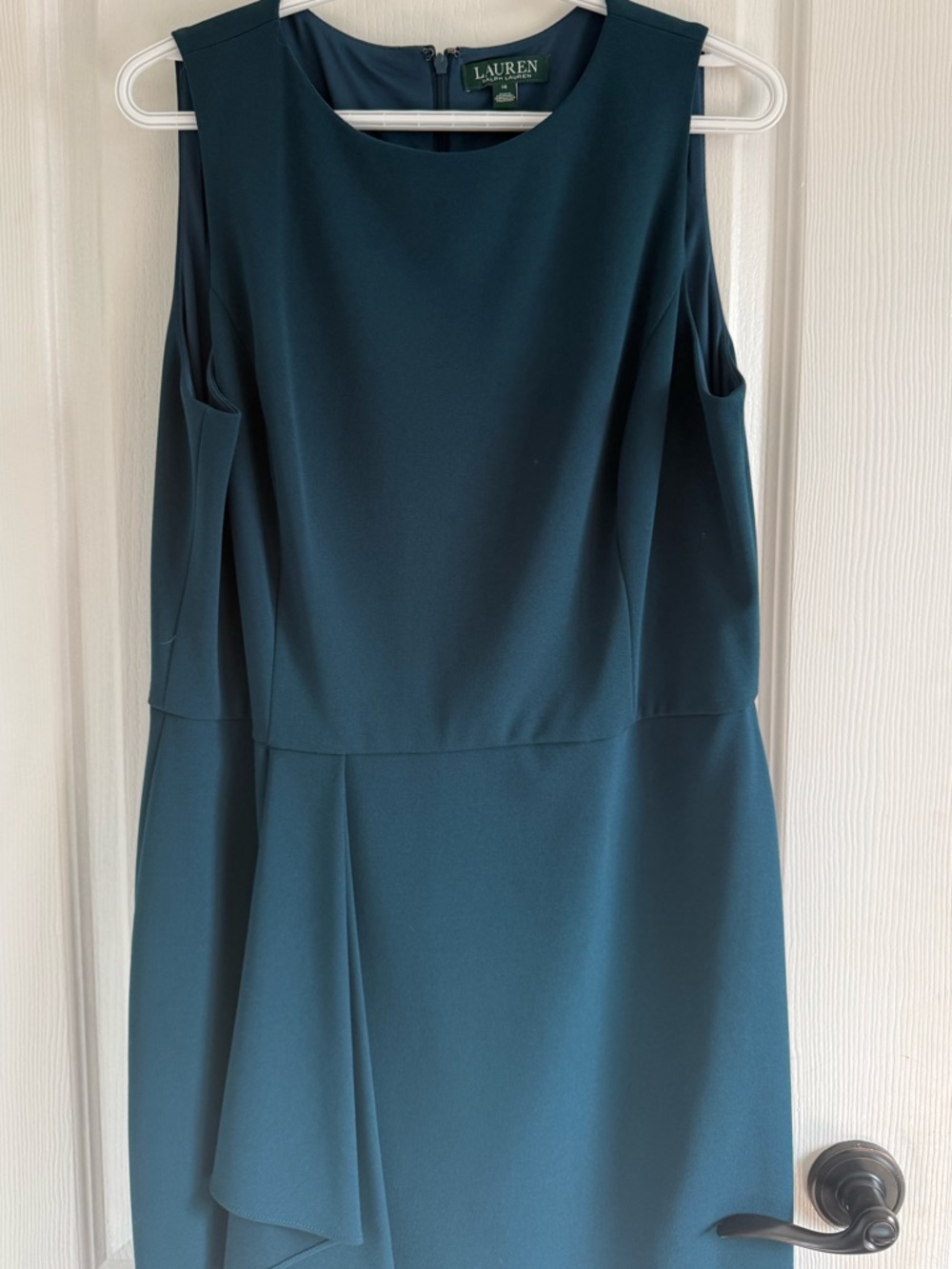 Lauren Ralph Lauren Teal Midi Dress 👗 size 14